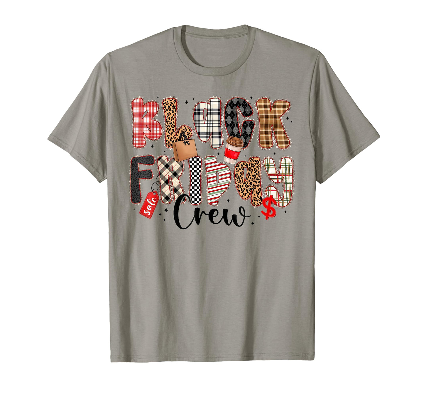 Friday Shopping Crew Black Shopping Family T-Shirt