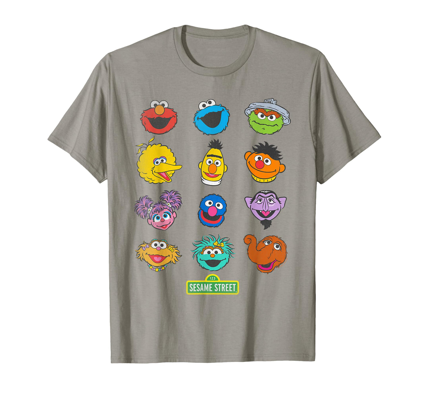 Sesame Street Character Heads T-Shirt