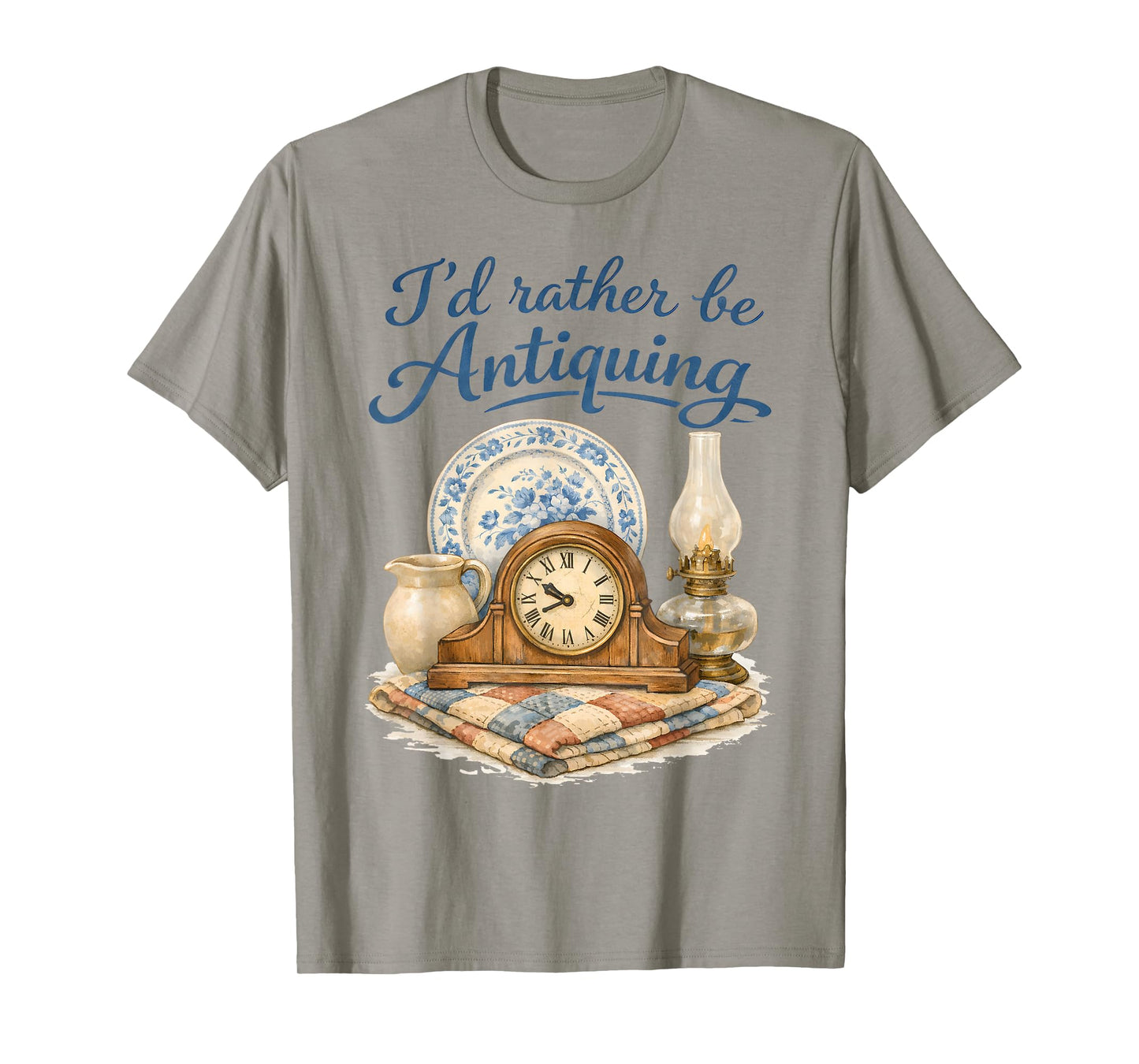 Thrifting Lover Vintage Antiques I'd Rather Be Antiquing T-Shirt