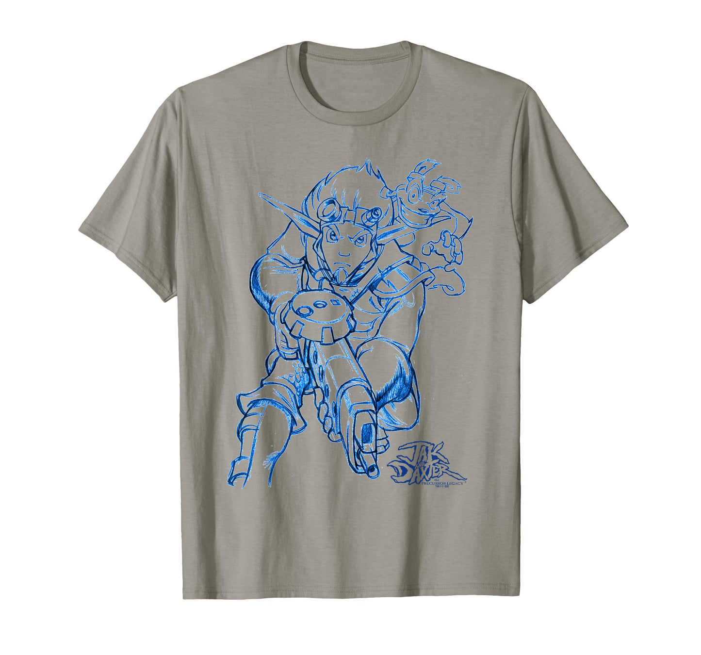 PlayStation Jak & Daxter Duo Action Pose Concept Art T-Shirt