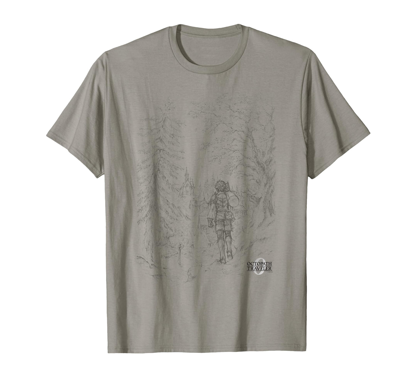 OCTOPATH Traveler 0 - Key Visual Line Art T-Shirt