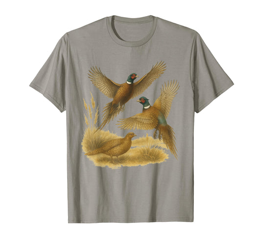Retro Pheasant 90s Nature Vintage Wildlife Bird T-Shirt