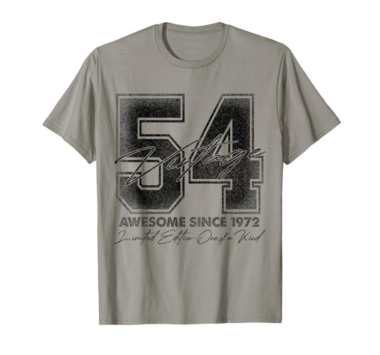 54 Year Old Gifts Vintage 1972 Limited Edition 54th Birthday T-Shirt
