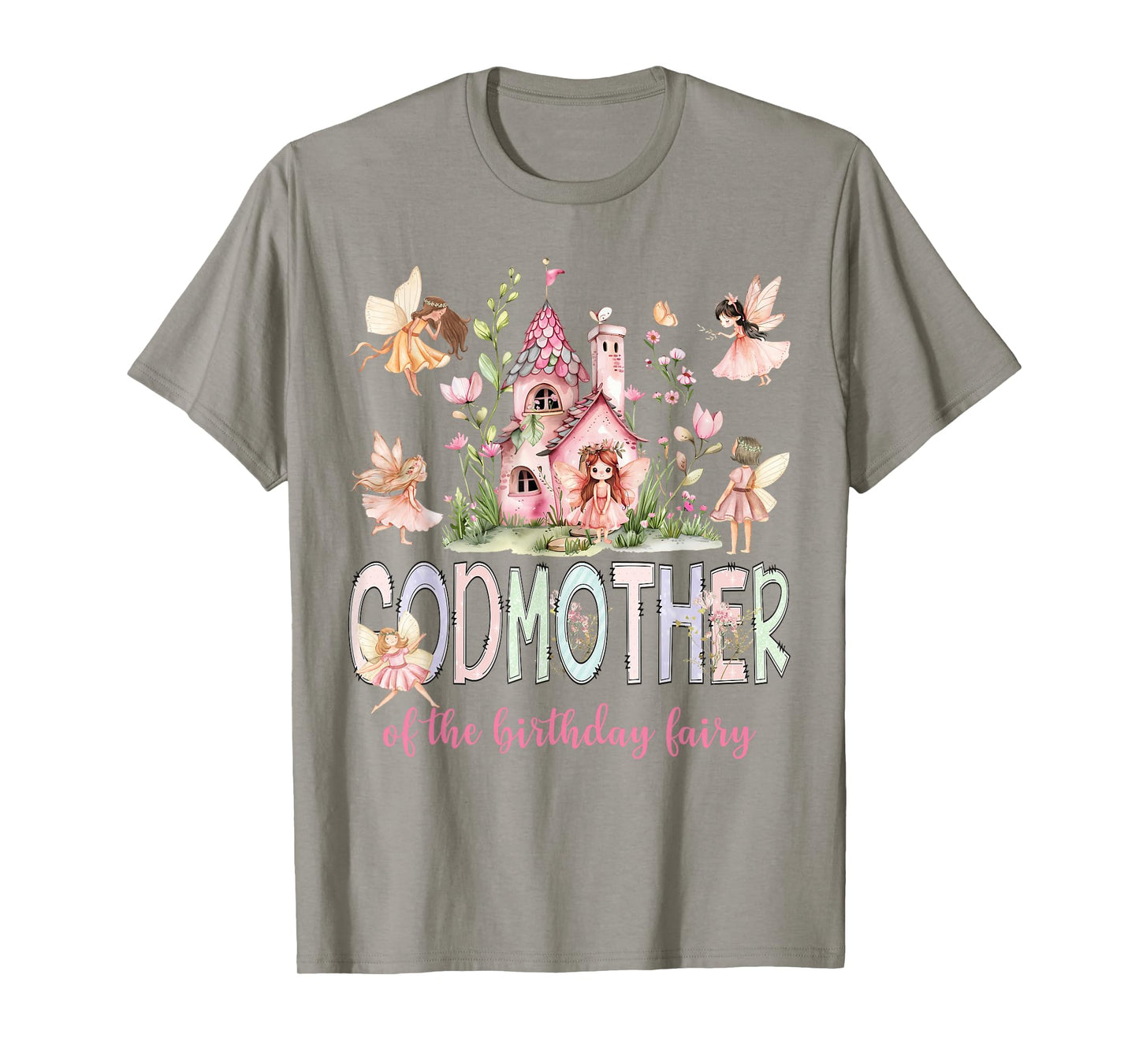 Godmother of The Birthday Fairy Magical Girl Matching T-Shirt