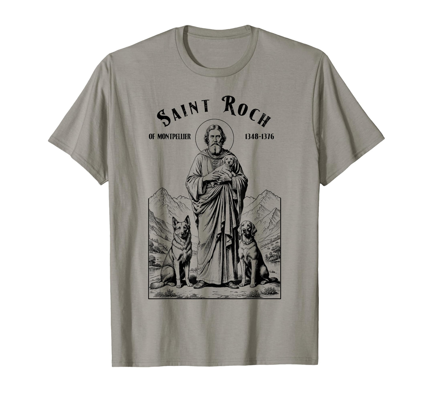 Dogs Patron Saint Roch Vintage Funny Canine Dog Lovers T-Shirt