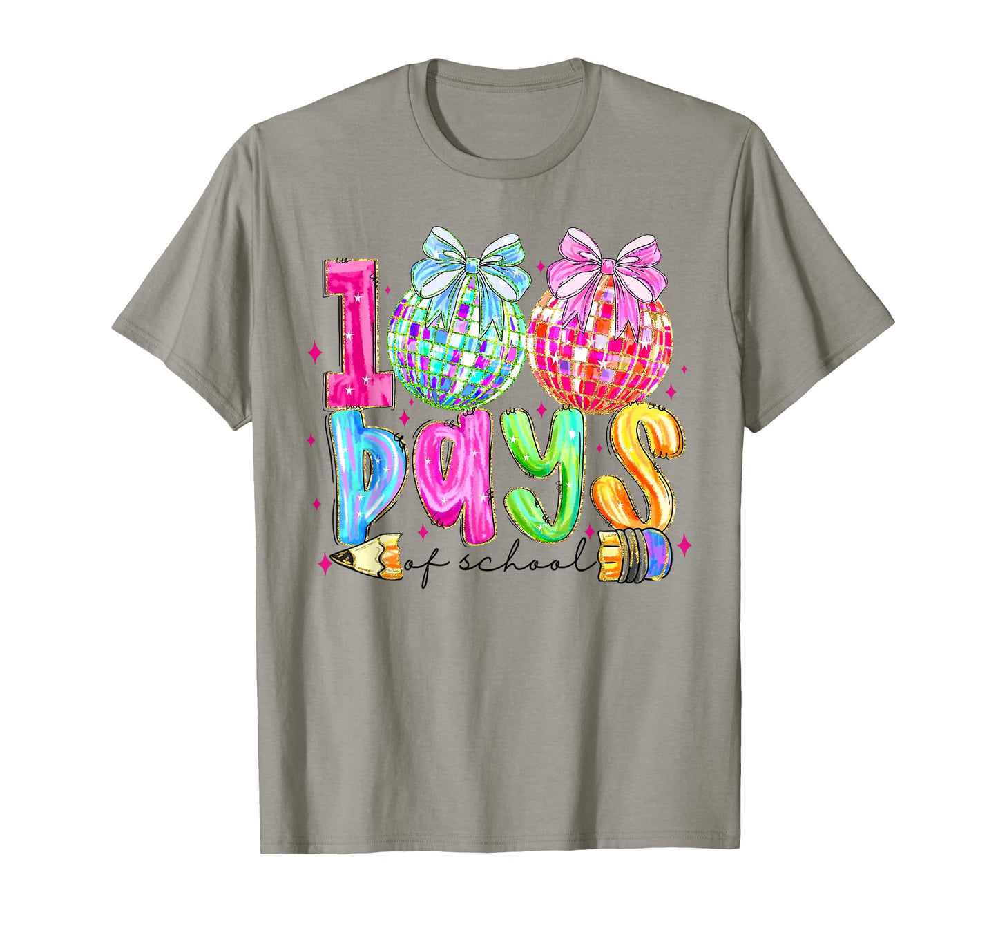 Funny 100 Days of School Teacher Student Kids 100th Day T-Shirt
