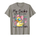 My Ducks May Not Be in A Row Cute Duck in Funny Duck Summer T-Shirt