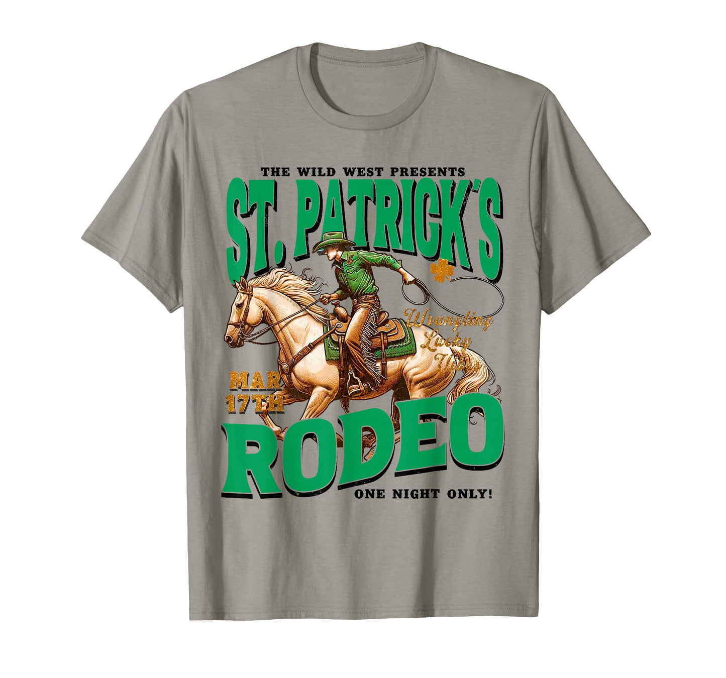 Vintage St Patricks Western St Patricks Day Irish Day T-Shirt