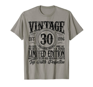 30 Year Old Gifts Vintage 1996 Limited Edition 30th Birthday T-Shirt