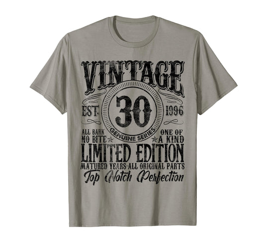 30 Year Old Gifts Vintage 1996 Limited Edition 30th Birthday T-Shirt