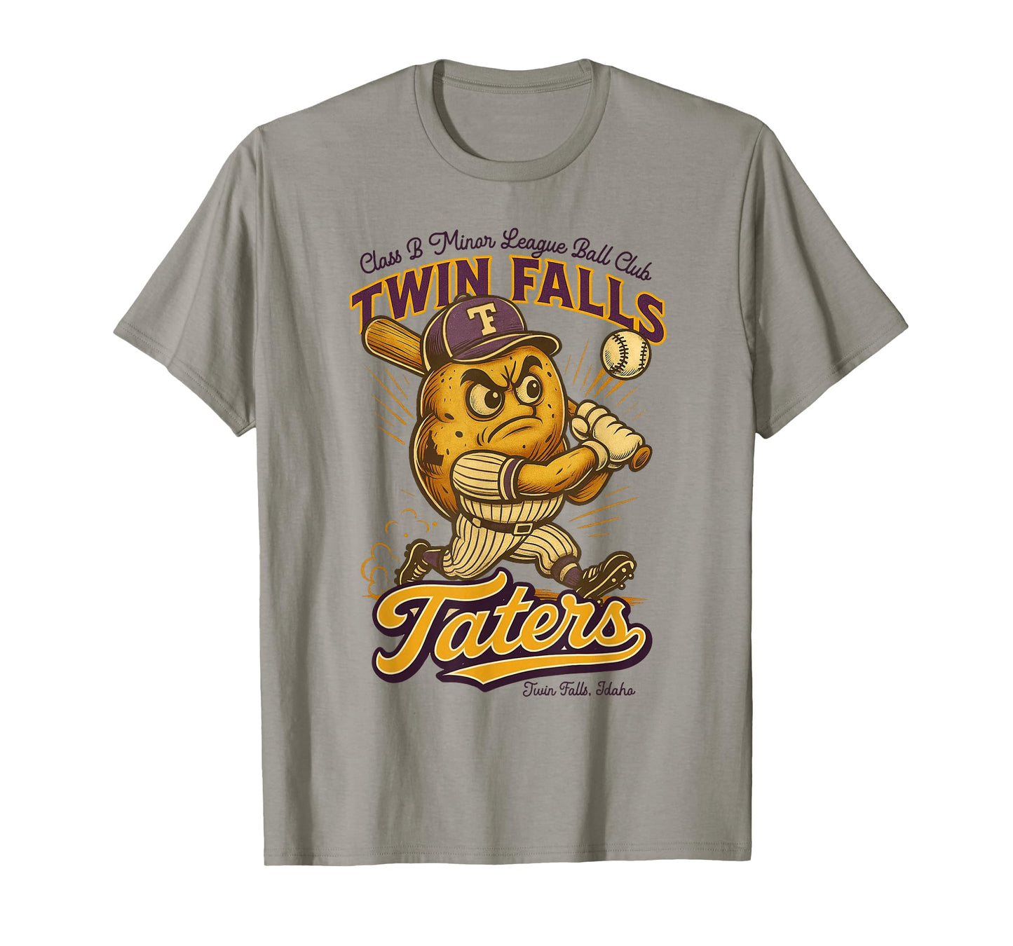 Twin Falls Taters Minor League Baseball Team T-Shirt