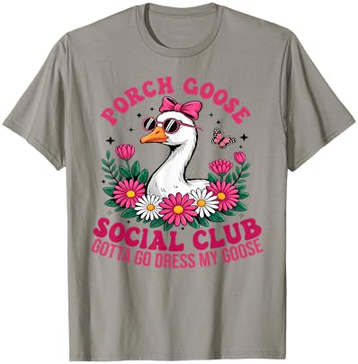 Porch Goose Social Club Gotta Go Dress My Goose Lover T-Shirt - T-Shirt | Sand