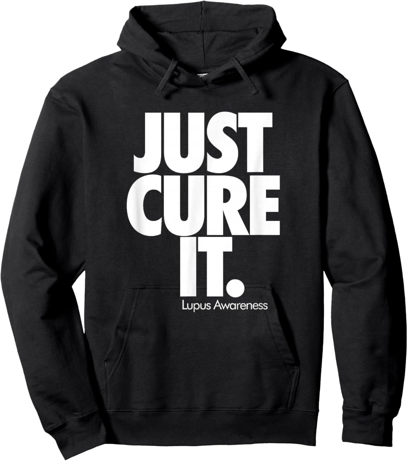Lupus Awareness Month Just Cure It Advocate Support Purple Hoodie - Hoodie | Black