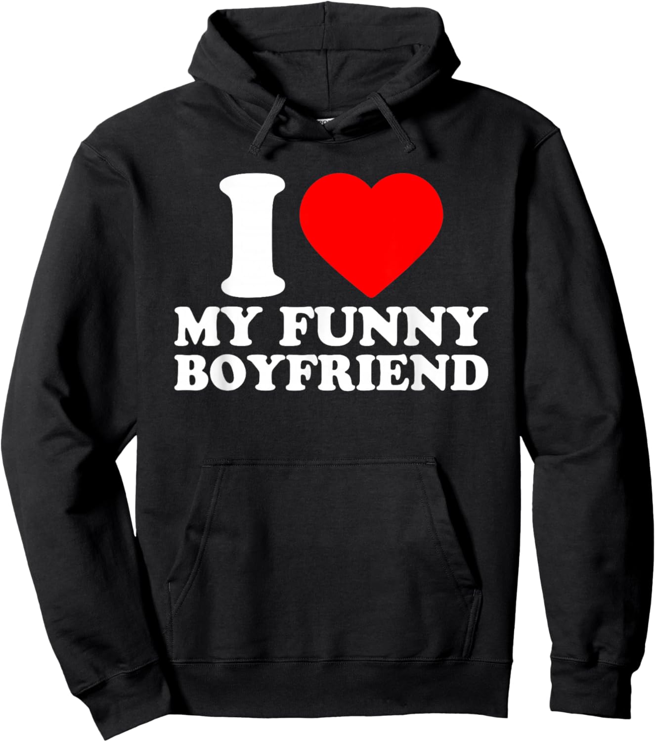 I Love My Funny Boyfriend · I Heart My Bf Valentines Day Hoodie - Hoodie | Black