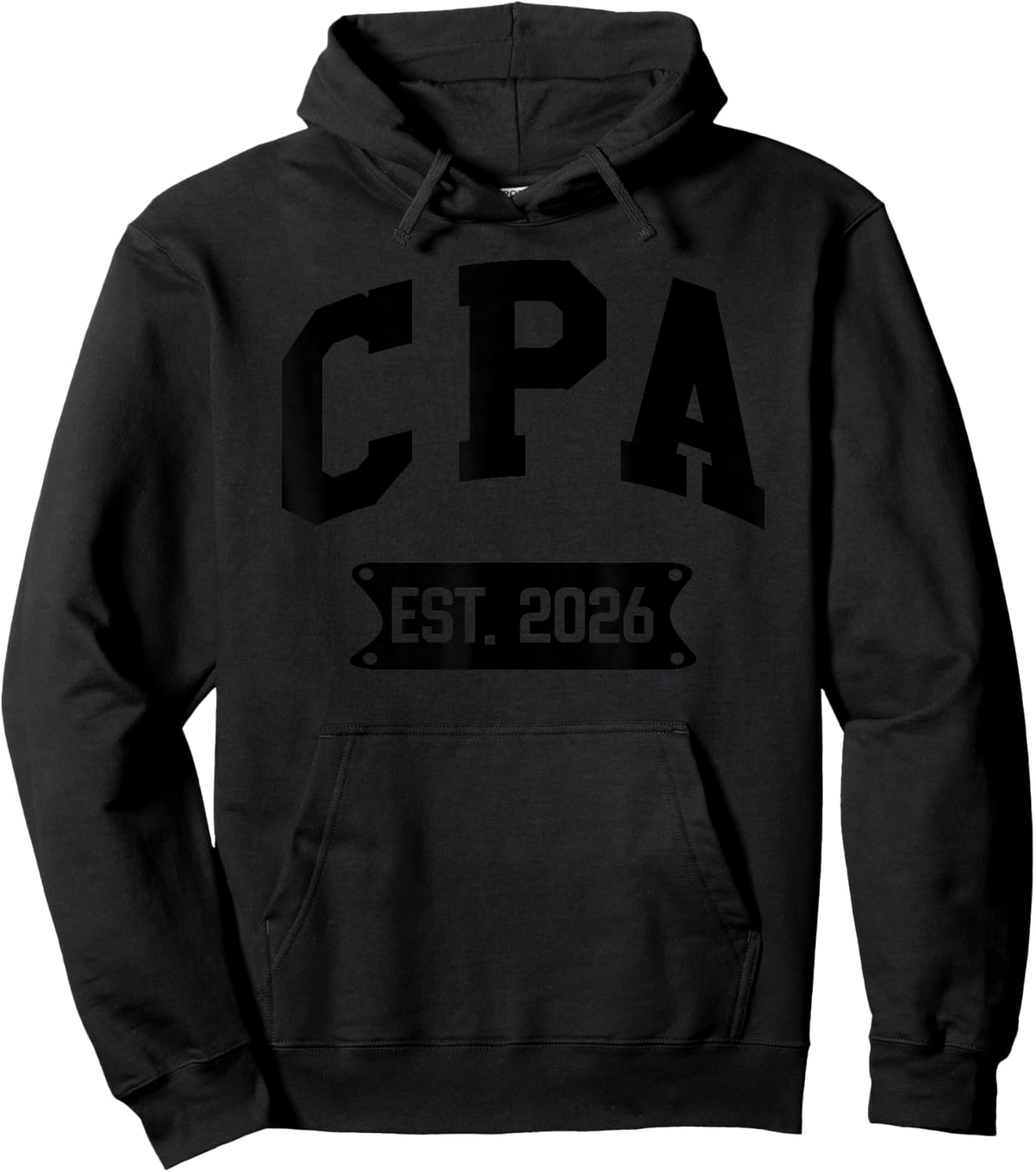 CPA Est 2026 Certified Public Accountant Grad Graduation Hoodie - Hoodie | Black