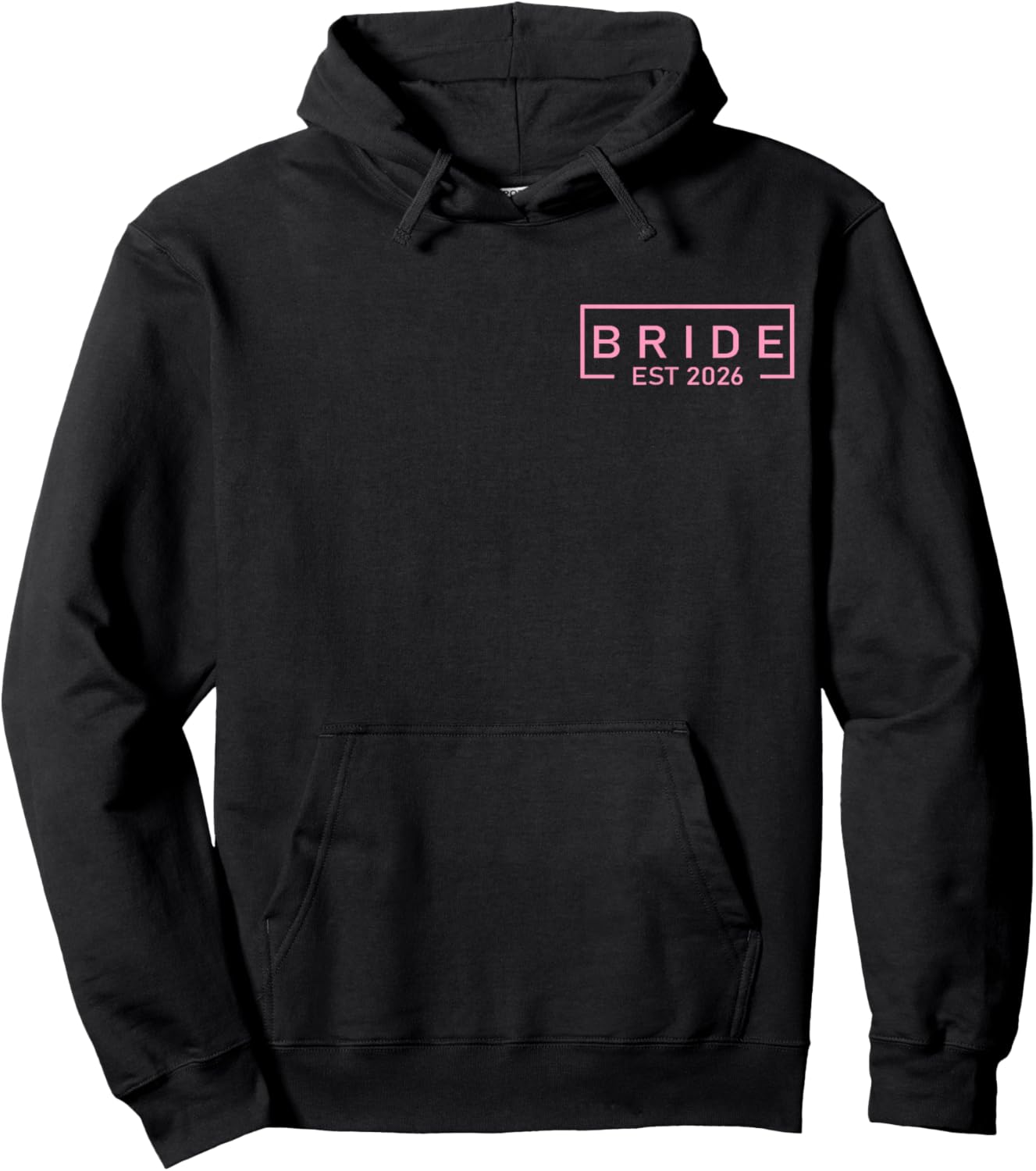 Bride Est. 2026 Matching Getting Ready Bride Groom Wedding Hoodie - Hoodie | Black