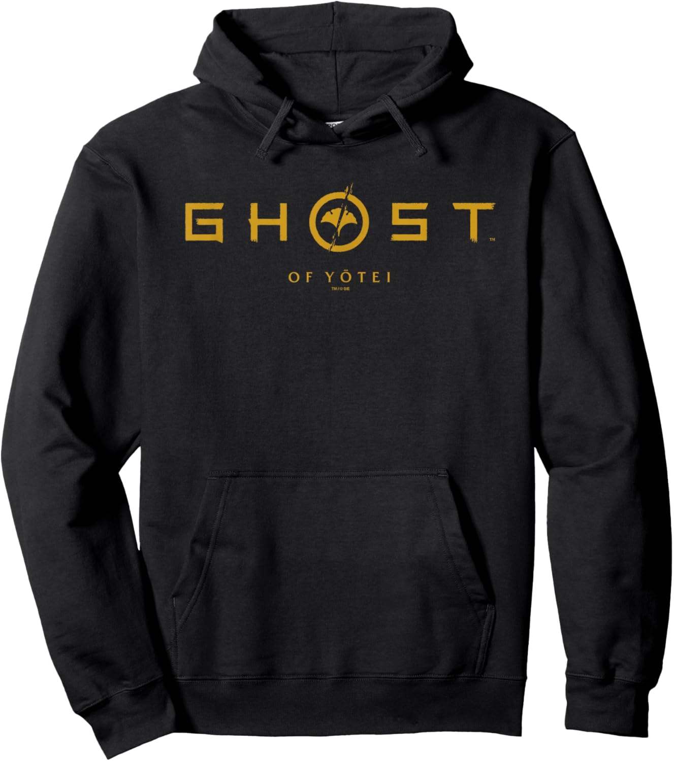 Ghost of Yotei Simple Yellow Logo Hoodie - Hoodie | Black