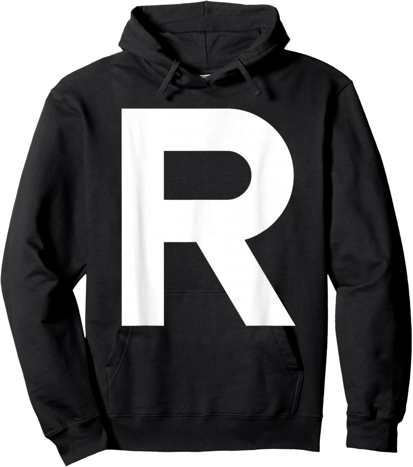 Letter R Group Matching Lazy Halloween Costume Hoodie - Hoodie | Black