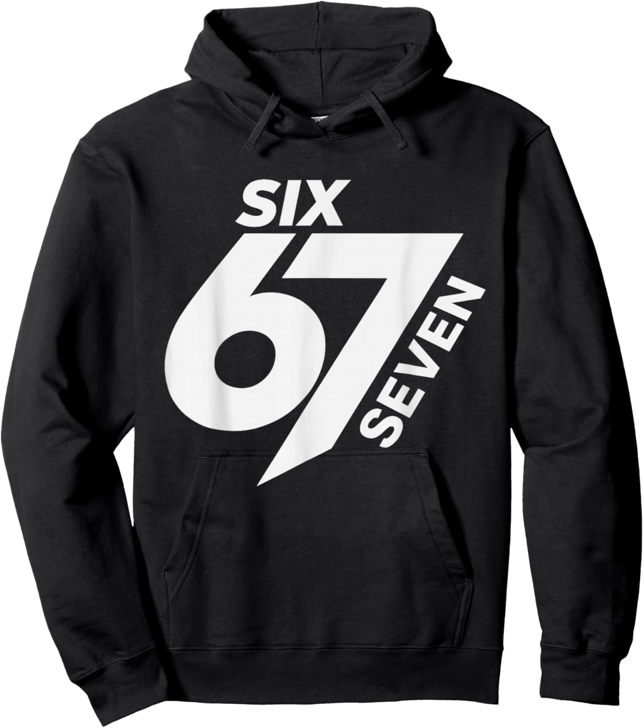 67 Meme Trendy Funny Six Seven Gen Alpha Z Boys Teens Kids Hoodie - Hoodie | Black