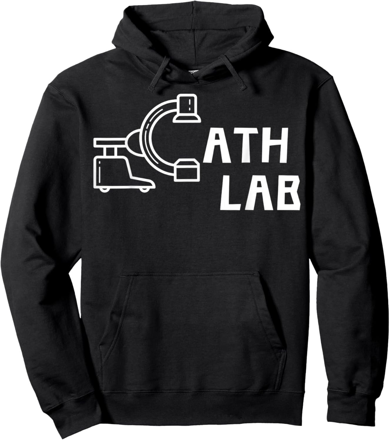 C-Arm Cath Lab – Minimalist Radiology Cardiothoracic ICU, I Hoodie - Hoodie | Black