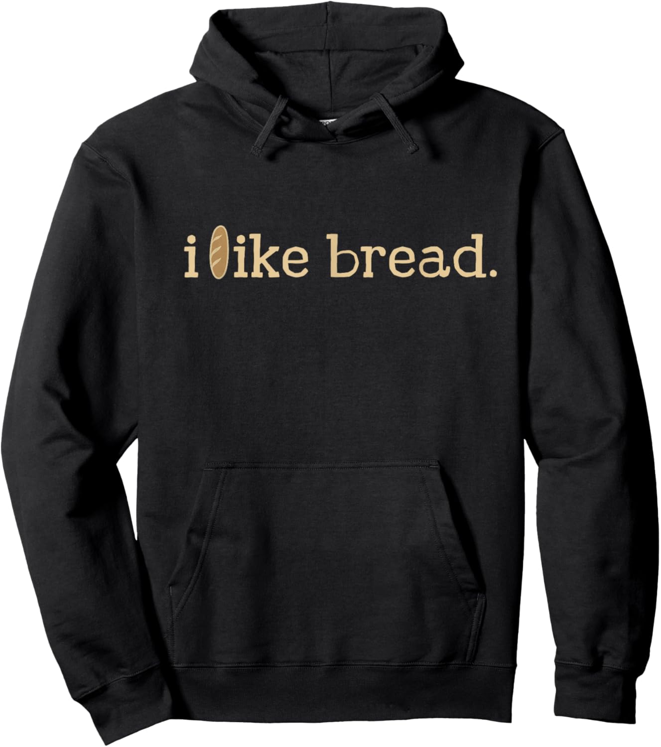 Funny Bread Lover Minimalist Sourdough Baking Hoodie - Hoodie | Black