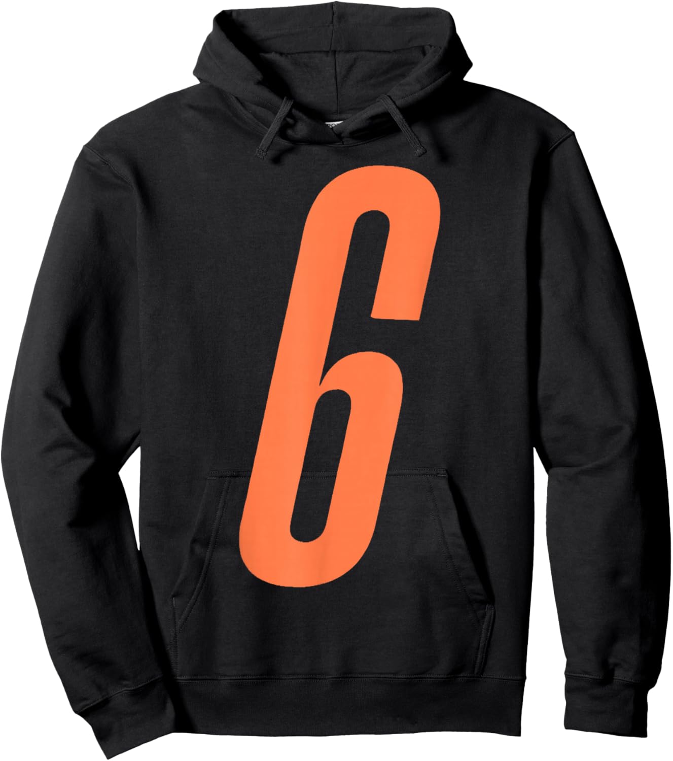Orange Number 6 7 Funny Meme Halloween Matching Costume Hoodie - Hoodie | Black