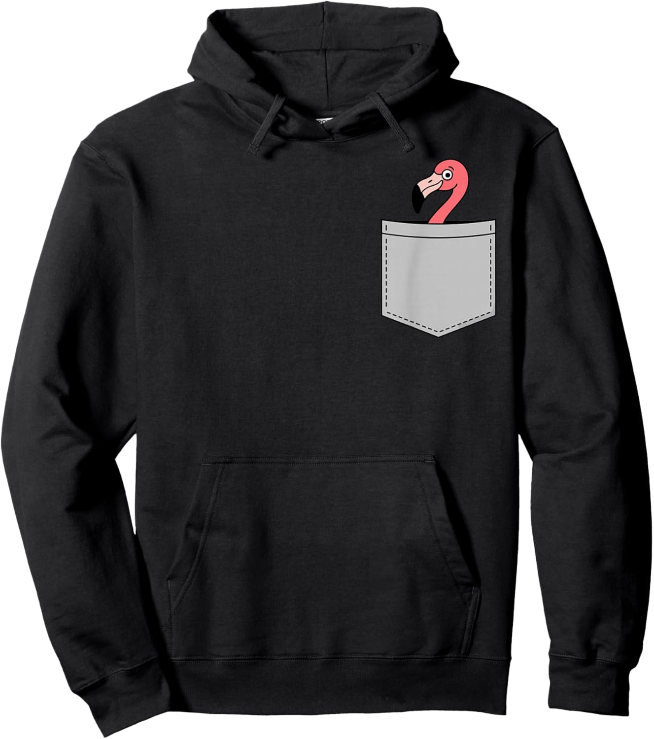 Cute Flamingo Design Women Bird Pink Flamingo Lover Hoodie - Hoodie | Black