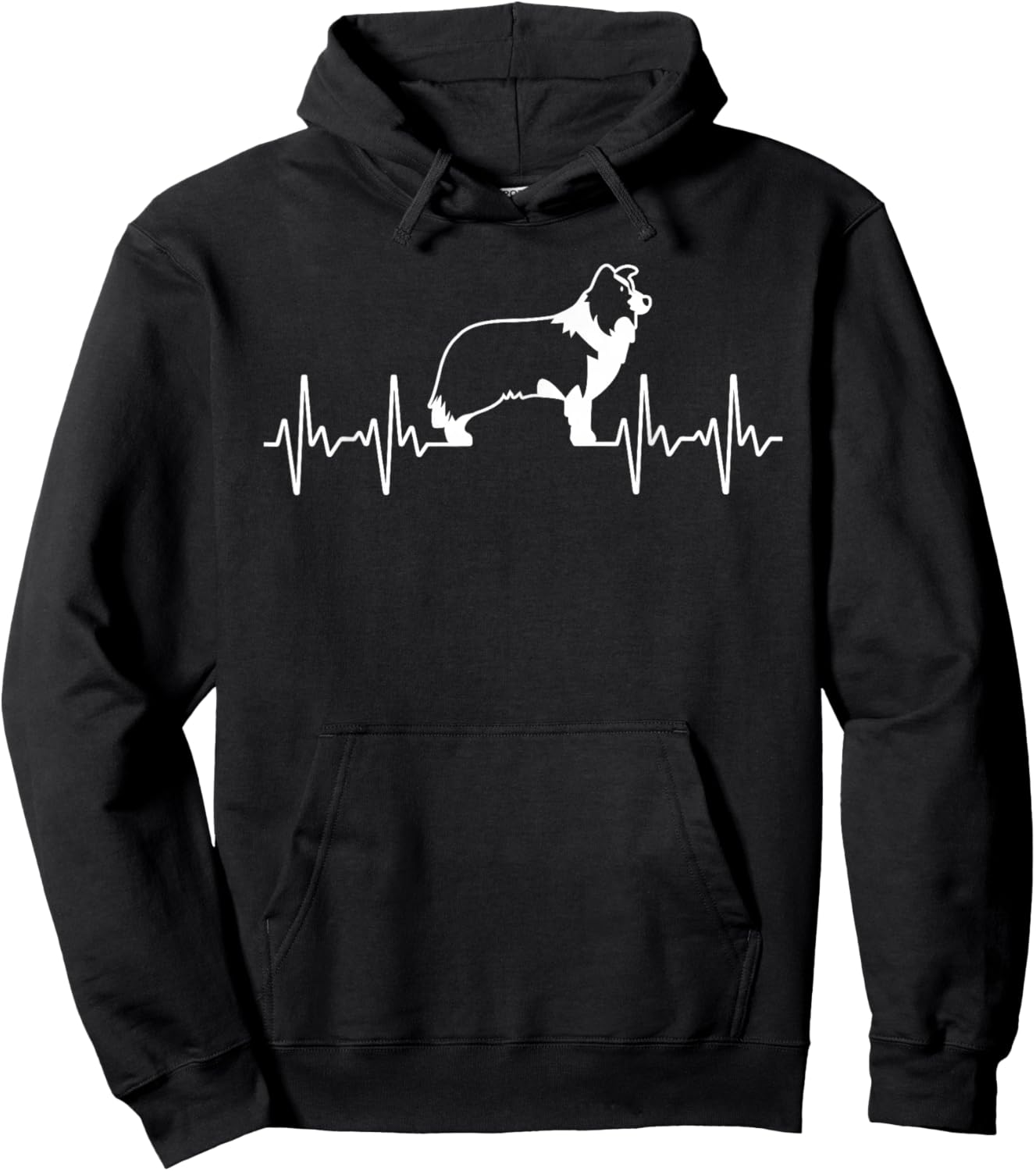 Border Collie Art Women Kids Border Collie Lover Hoodie - Hoodie | Black