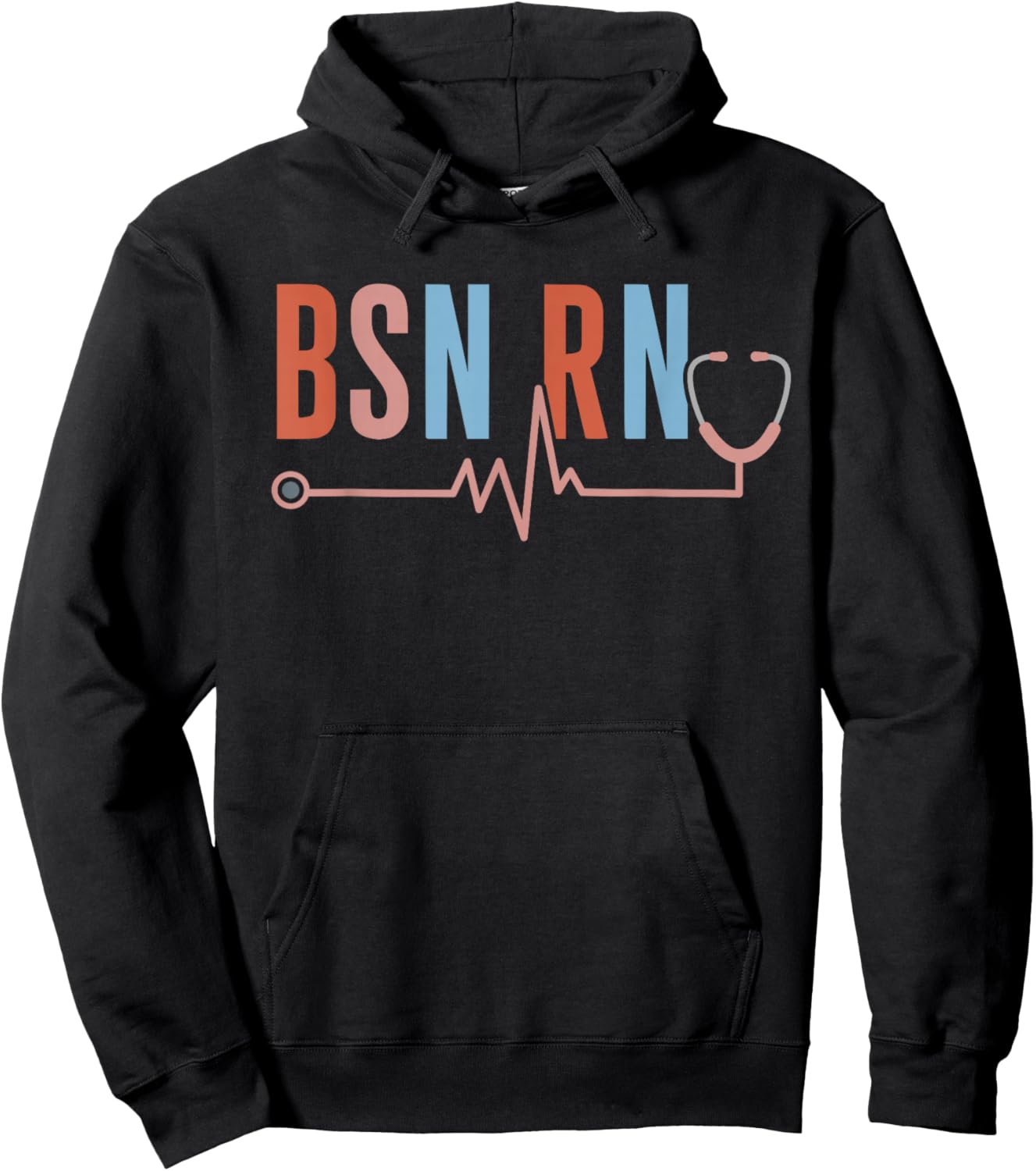 Boho BSN RN Bachelor of Science in Nursing Graduation Hoodie - Hoodie | Black