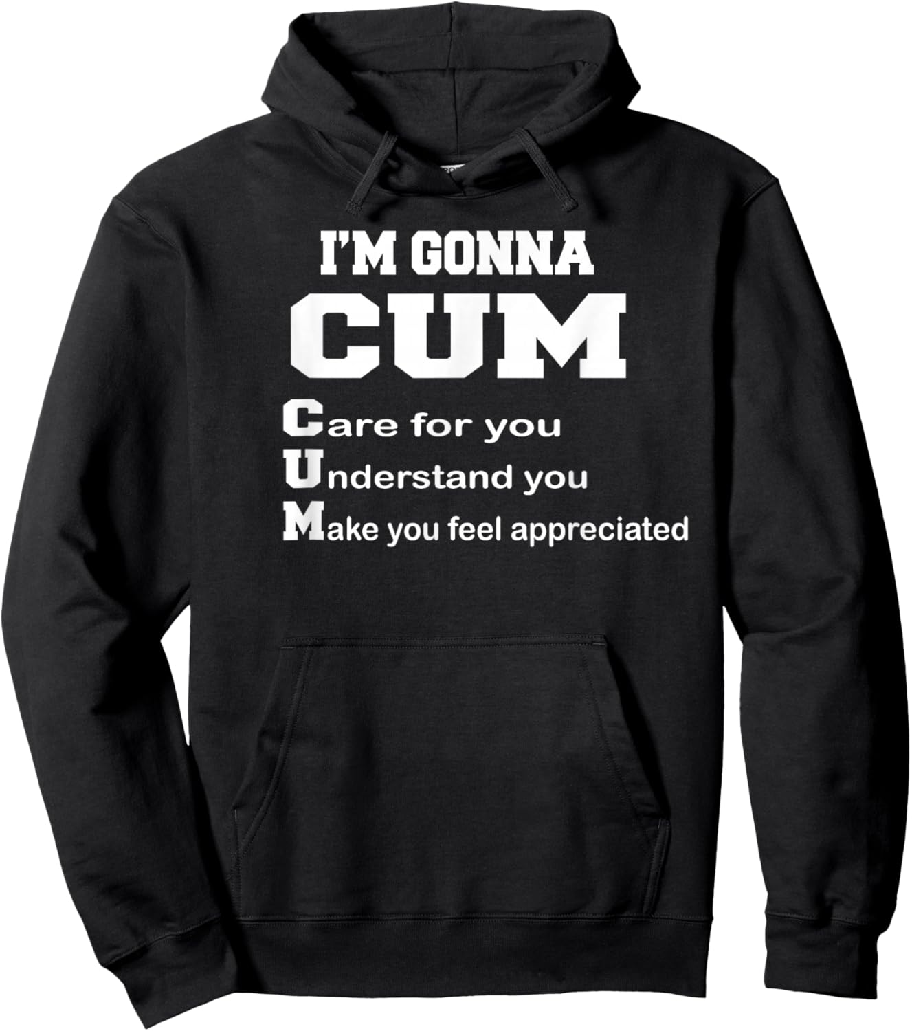 I'm Gonna Cum Funny Couple Xmas Crazy Quote Hoodie - Hoodie | Black