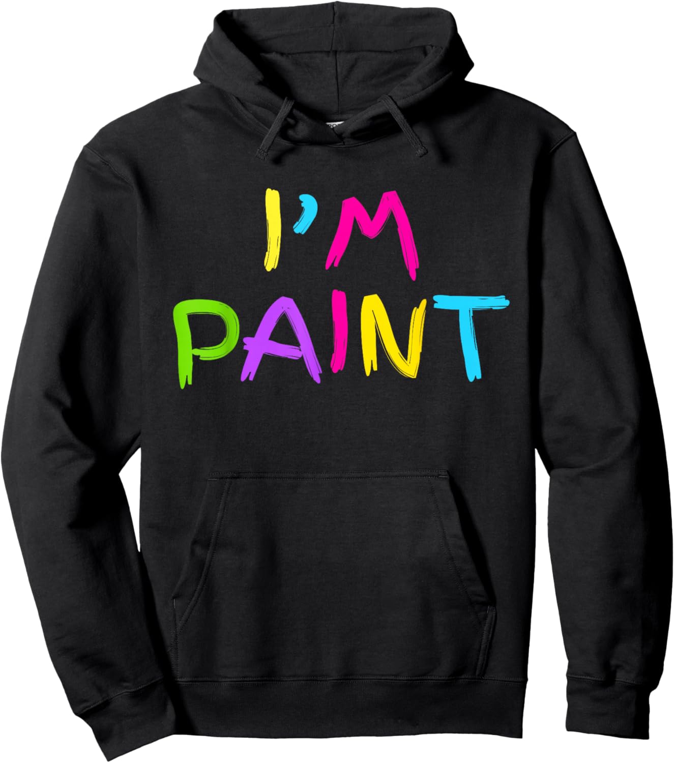 I Heart Love to Finger Paint I'm Paint Cute Couple Valentine Hoodie - Hoodie | Black