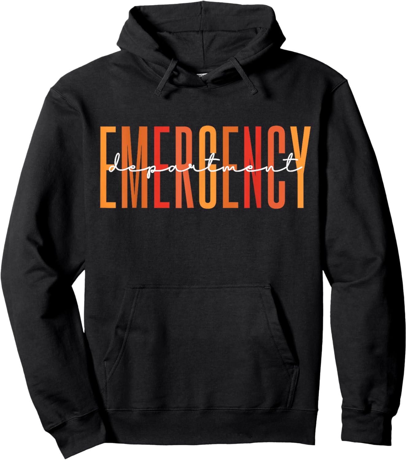 Emergency Department Funny ER Nurse Thanksgiving Men Women Hoodie - Hoodie | Black