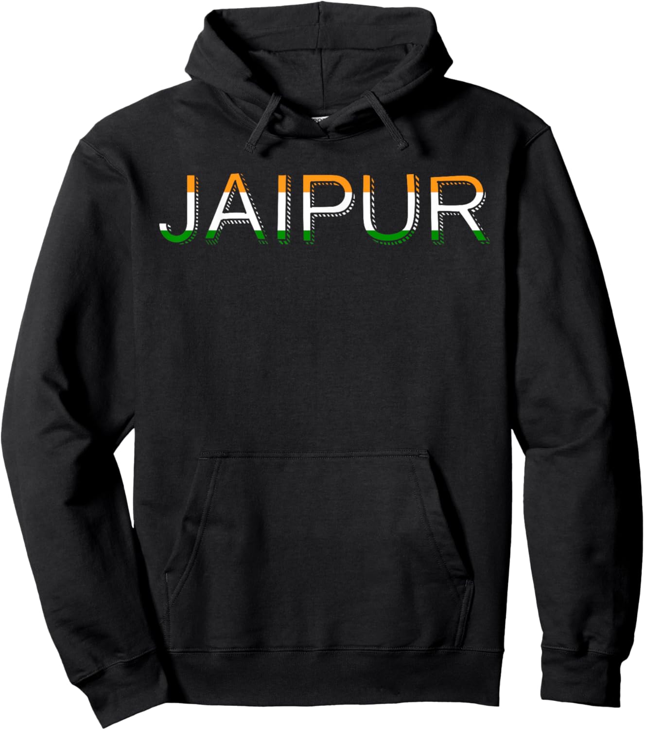 Jaipur Vintage Style Hoodie - Hoodie | Black