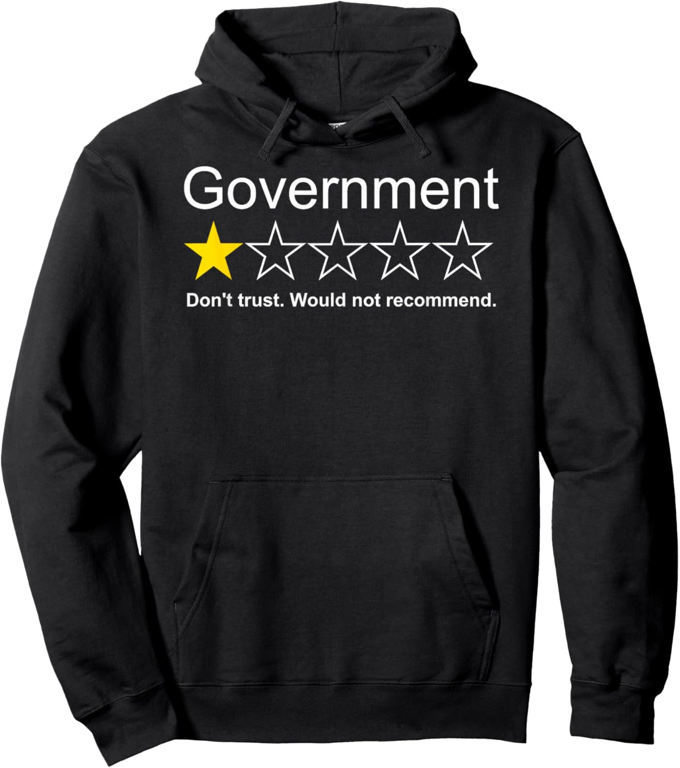 Government 1 Star Hoodie - Hoodie | Black