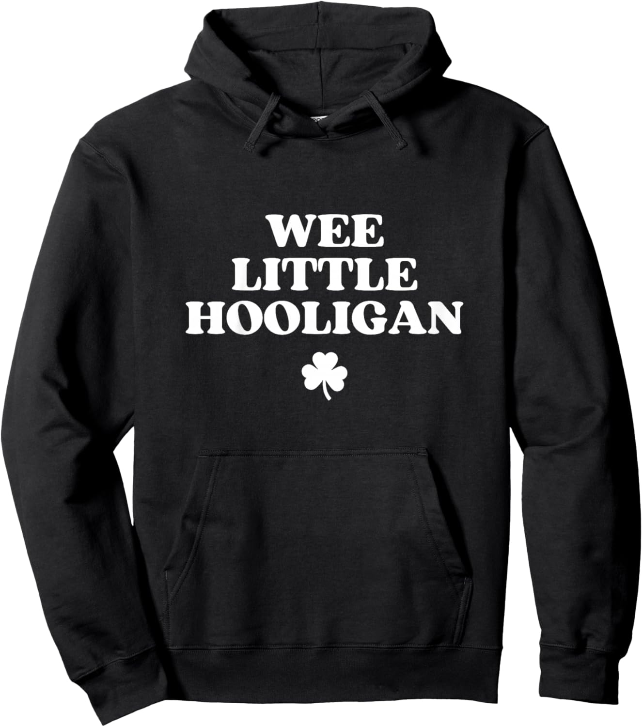 Kids Wee Little Hooligan Toddler Shirt Kids Funny St Patricks Day Hoodie - Hoodie | Black