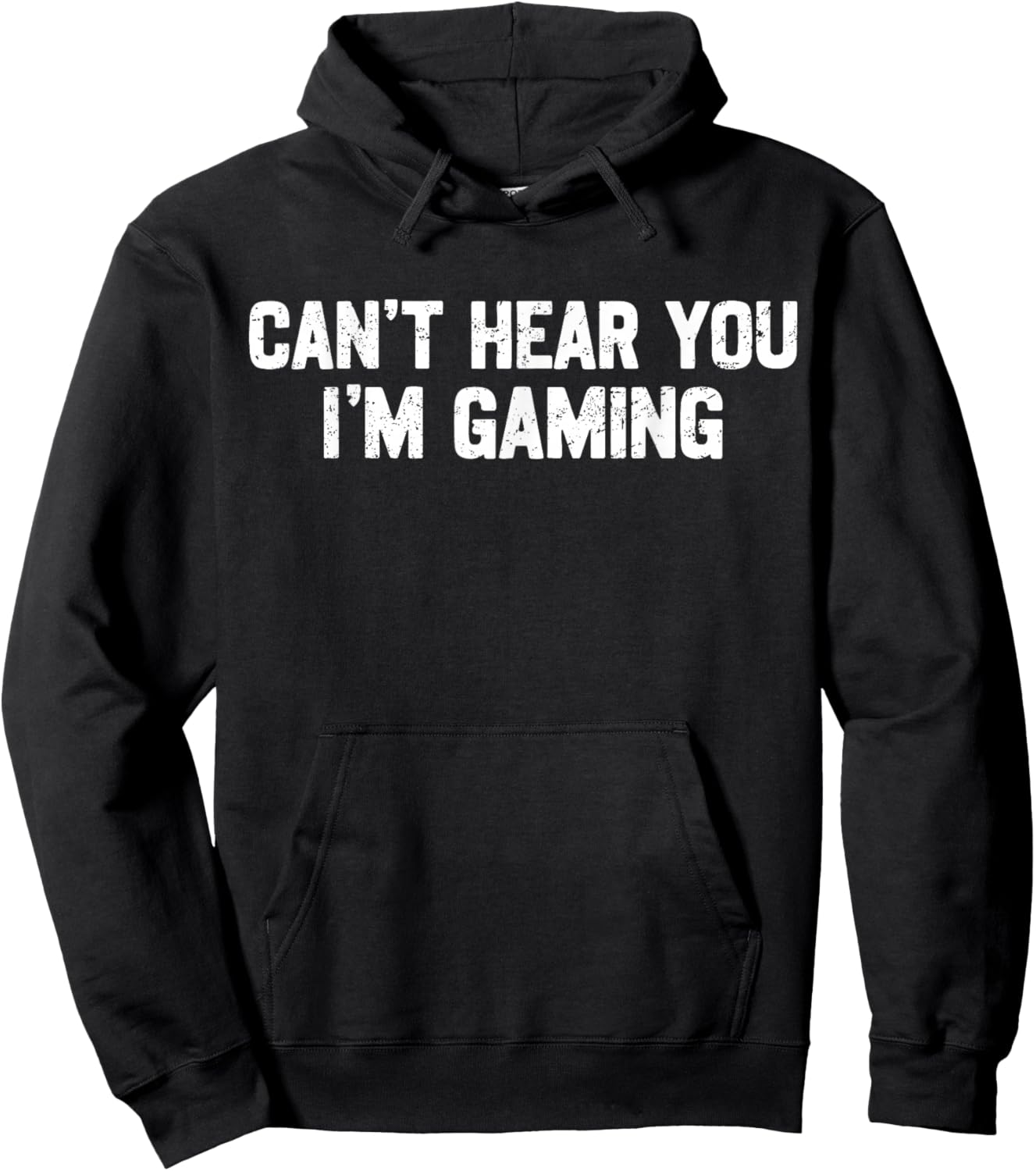 Can't Hear You I'm Gaming Video Games Gamer Funny Hoodie - Hoodie | Black
