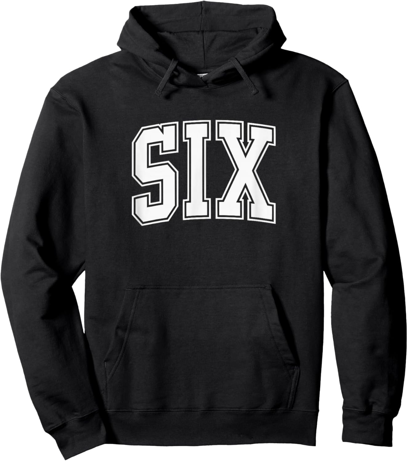Six Seven Halloween Costume Matching 67 Meme Six (On Back) Hoodie - Hoodie | Black
