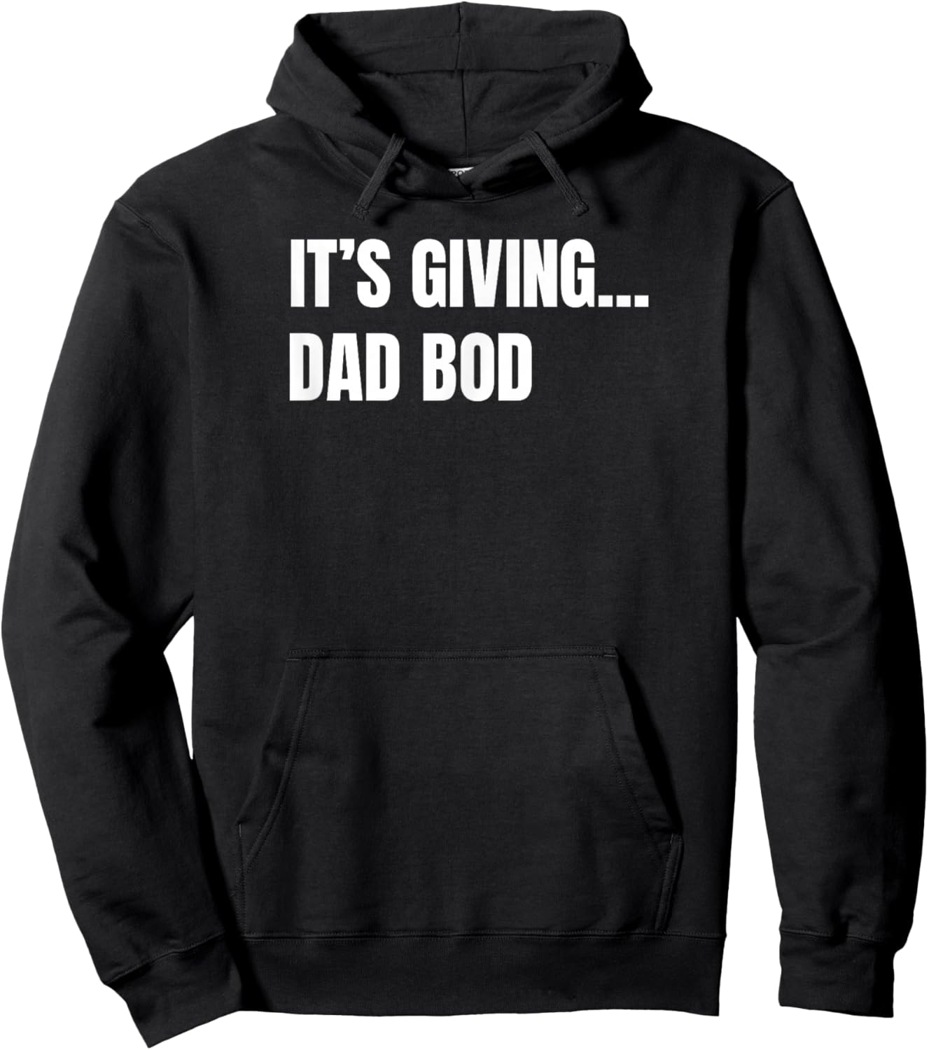 It's Giving Dad BOD Hoodie - Hoodie | Black