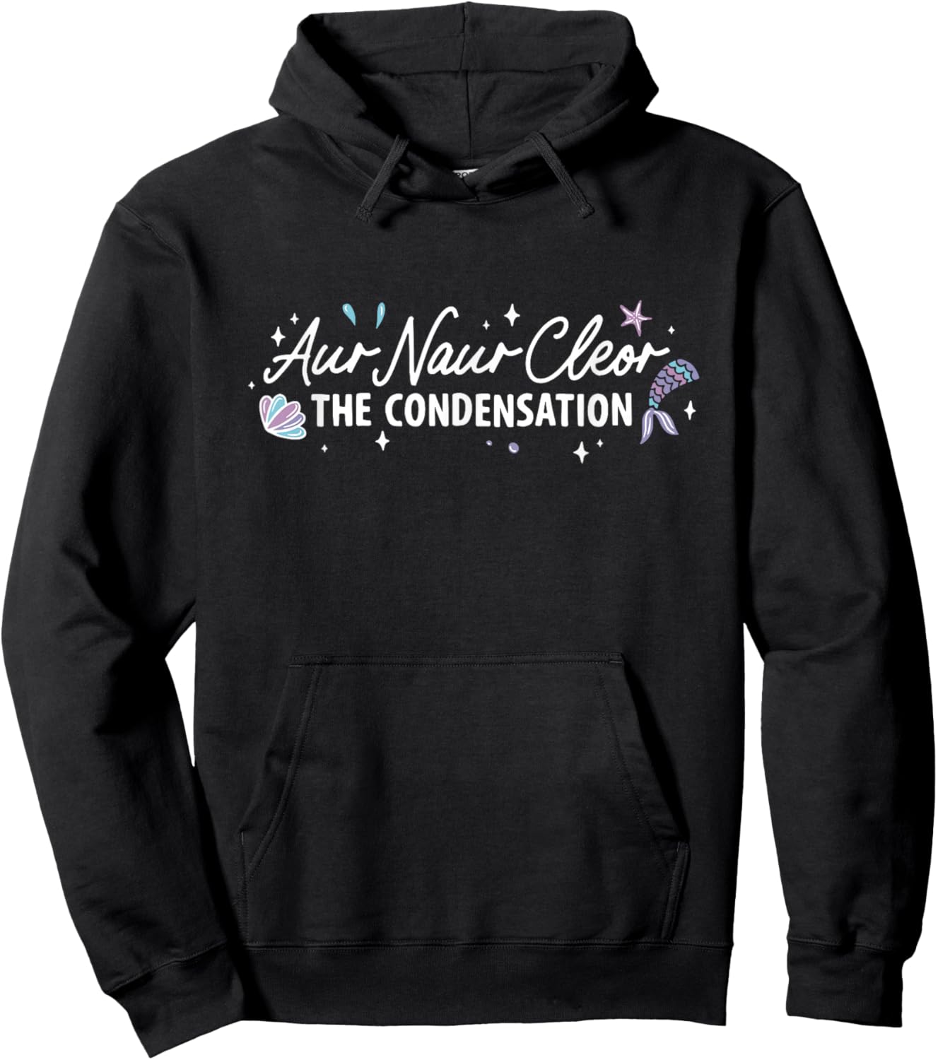 AUR Naur Cleo Funny Mermaid Oh No Australian Accent Hoodie - Hoodie | Black