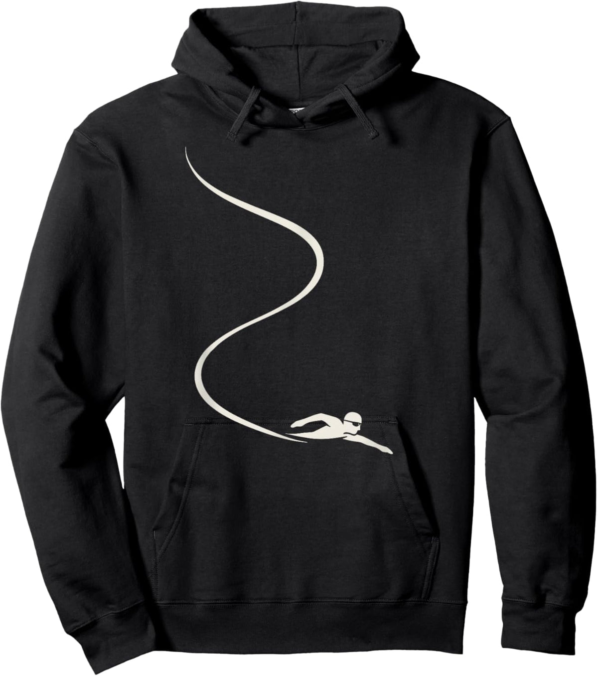 Swimming for Teen Boys Girls Men Women Hoodie - Hoodie | Black