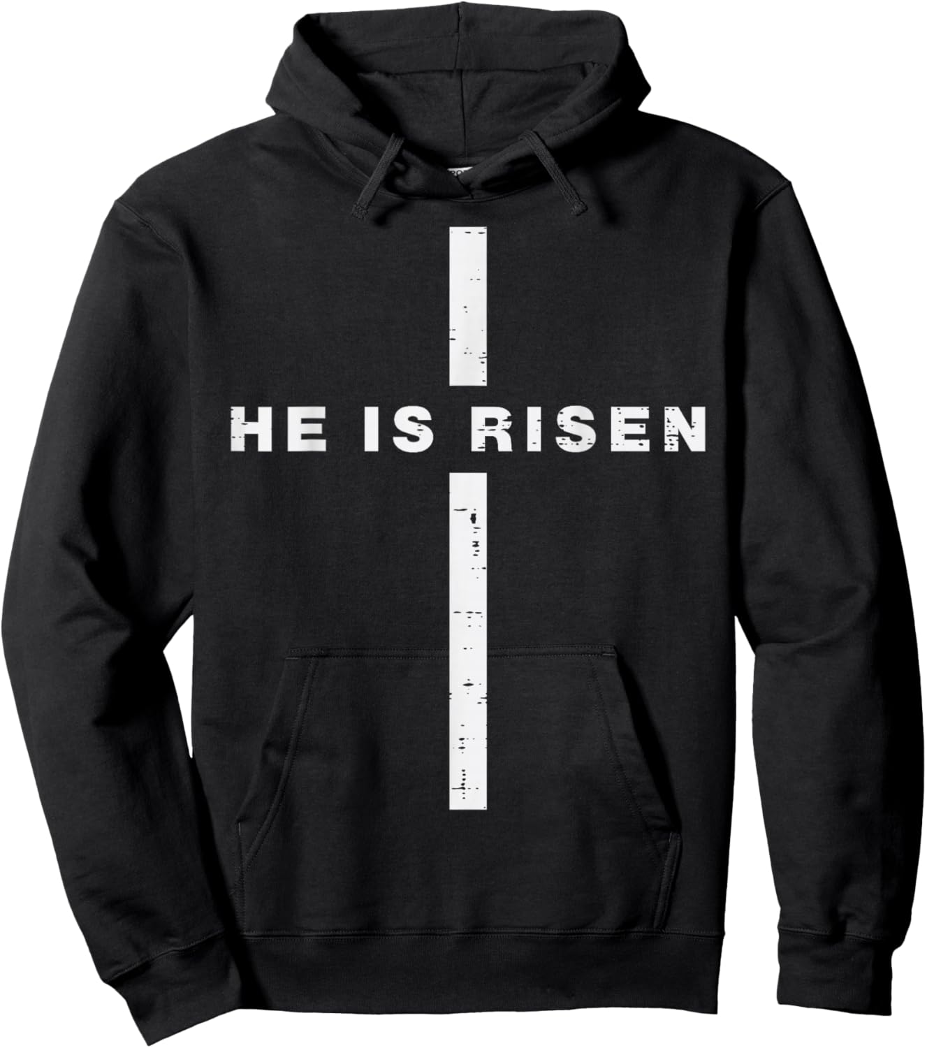 Easter Cross He is Risen Jesus Christian Men Women Kids Hoodie - Hoodie | Black