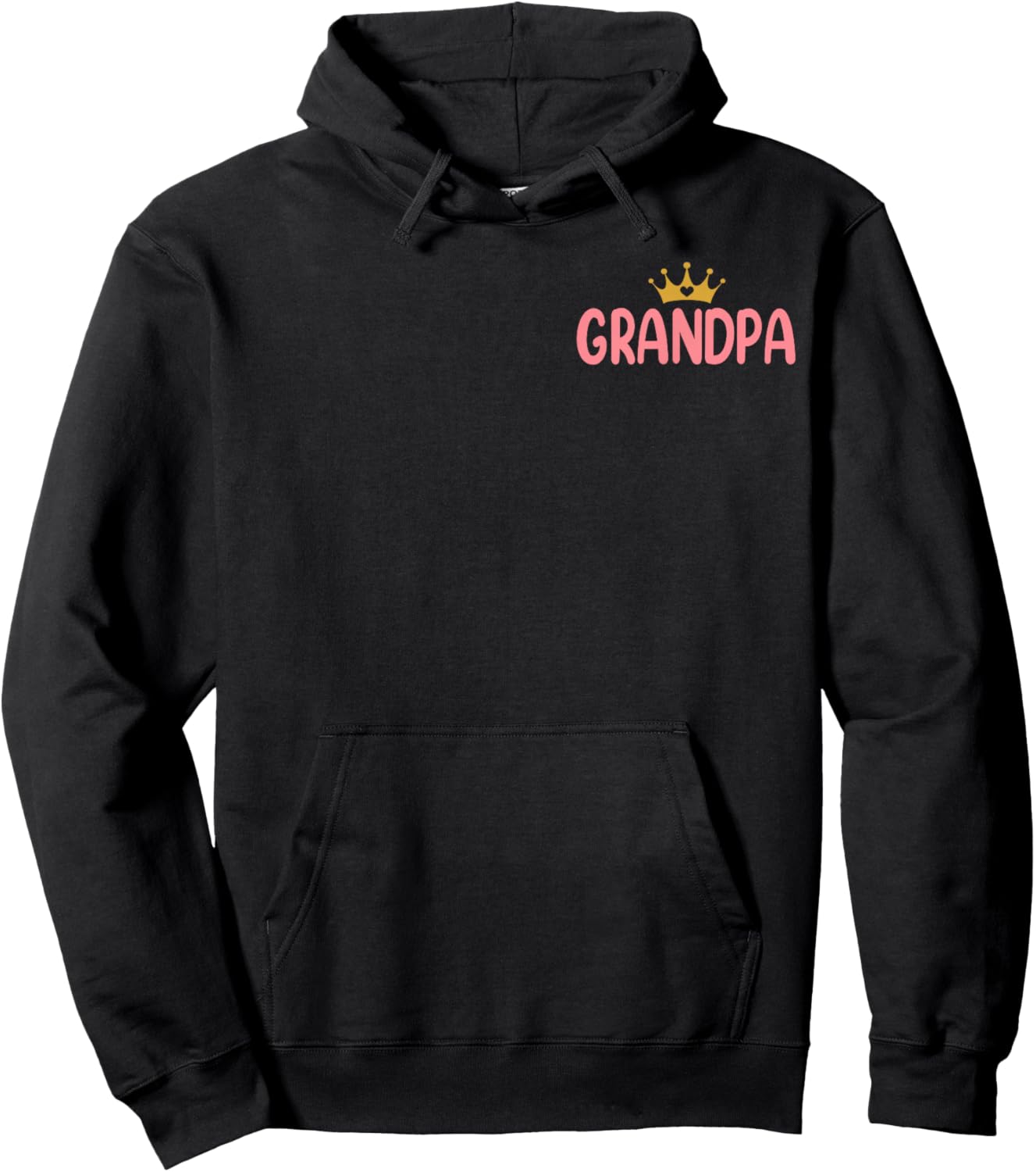 Grandpa of The Birthday for Girl- 1st Birthday Princess Girl Hoodie - Hoodie | Black