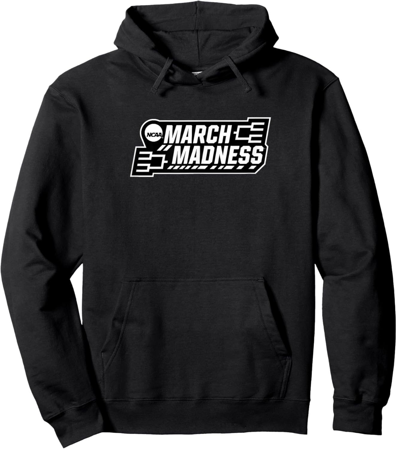 Single-Color March Madness Logo - NCAA Basketball Hoodie - Hoodie | Black