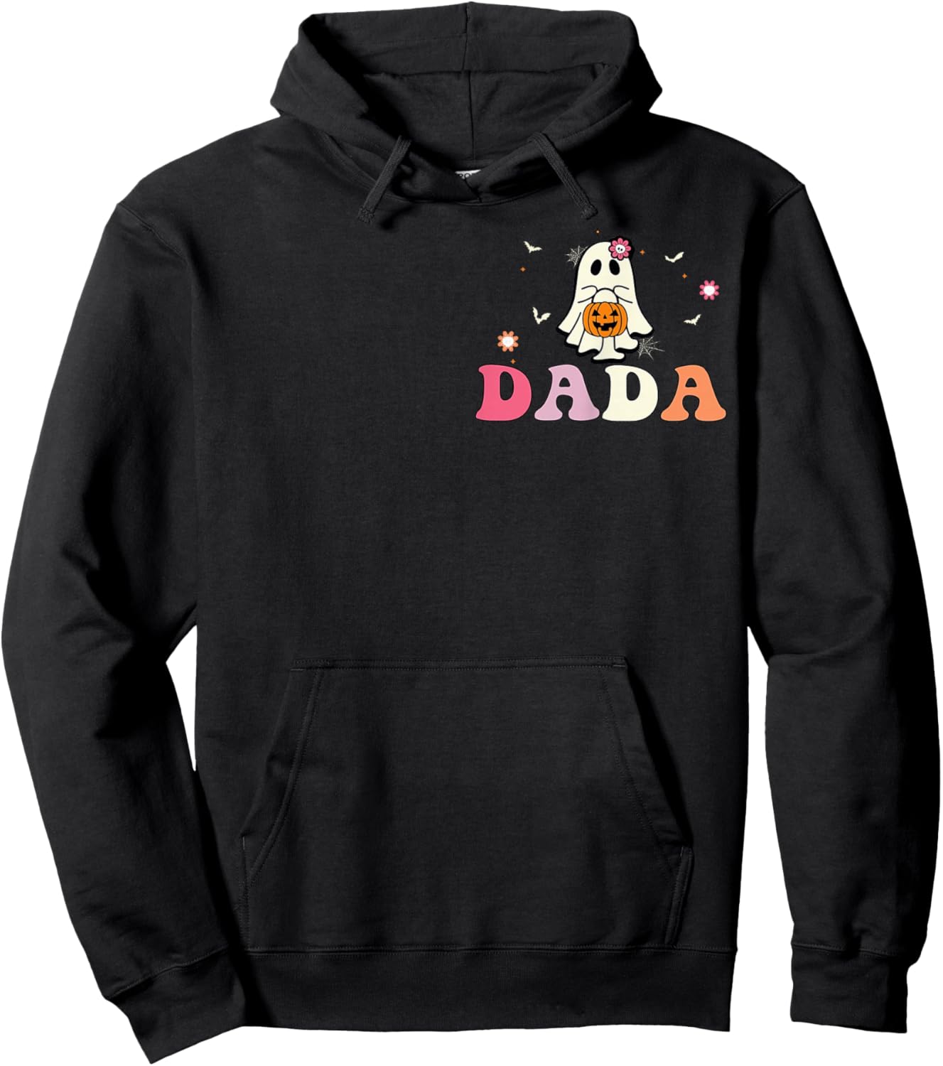 Dada Ghost Boo One Spooky Dad First Halloween Birthday Boy Hoodie - Hoodie | Black