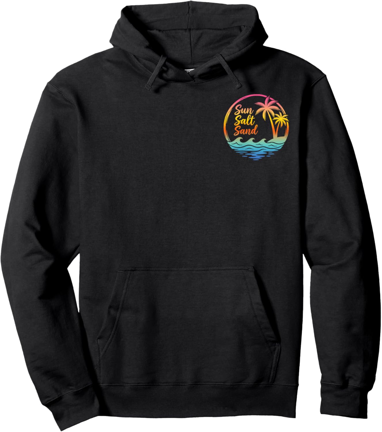 Tie Dye 2 Side Hoodie - Hoodie | Black