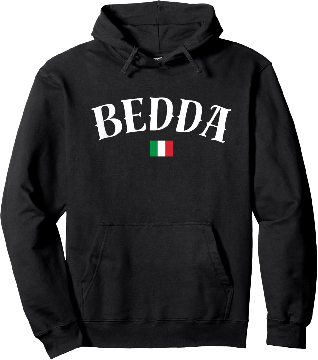 Bedda – Sicilian Beautiful Italian Flag Design Hoodie - Hoodie | Black