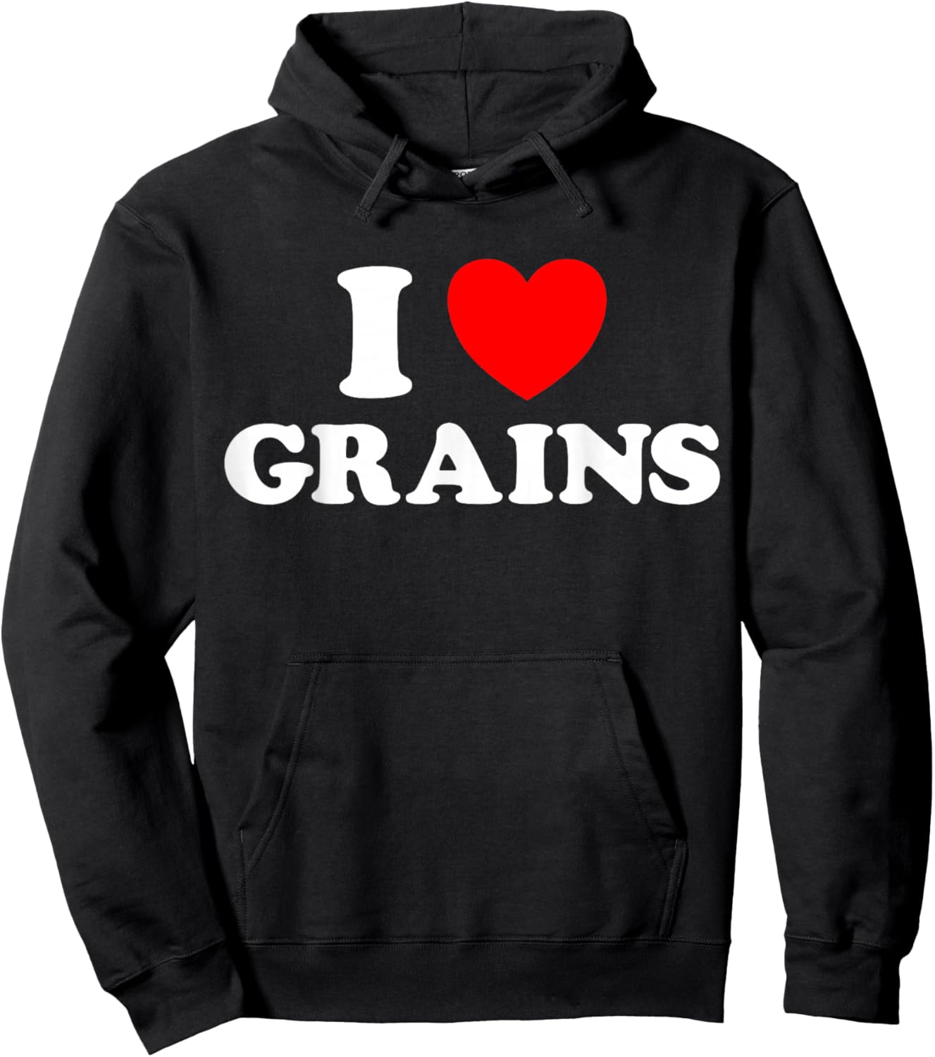 Grain Love Funny Cute Farm Food Diet Grass Seed Eat Wild Fan Hoodie - Hoodie | Black