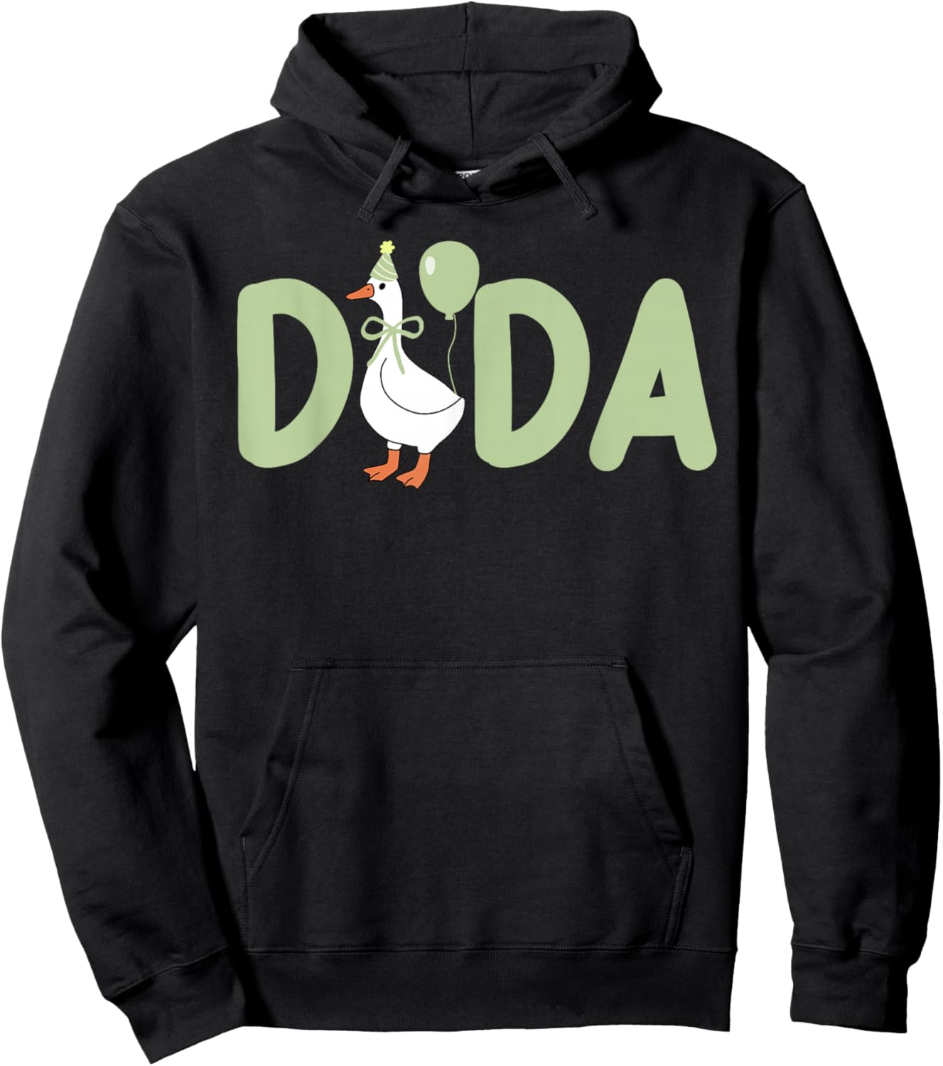 1st First Birthday One Silly Goose Dada Family Matching Hoodie - Hoodie | Black