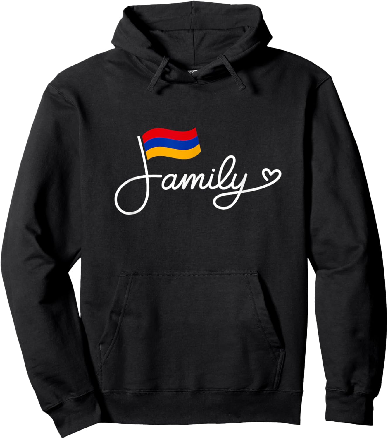 Armenia Family - Armenian Flag Heritage Word Art Hoodie - Hoodie | Black