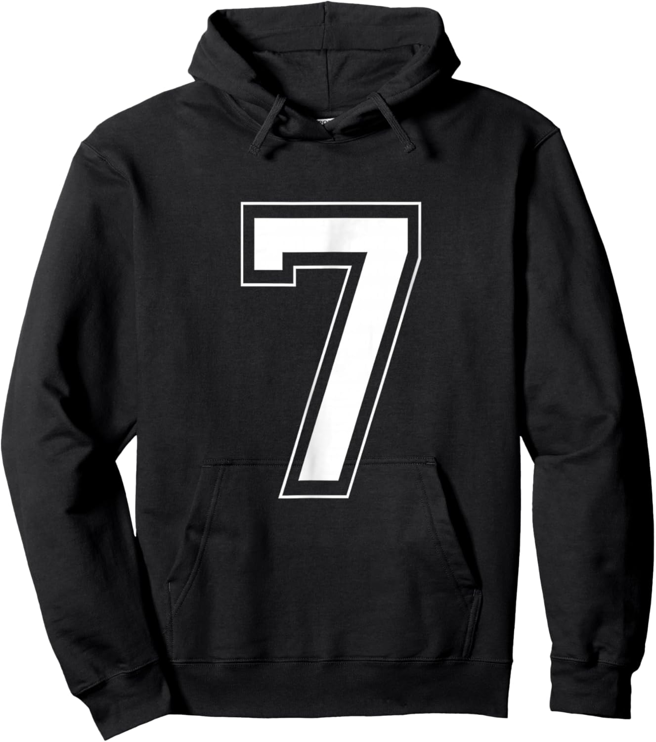 Number 7 Funny Meme Saying 6 7 Six Seven 7th Birthday 7 Year Hoodie - Hoodie | Black